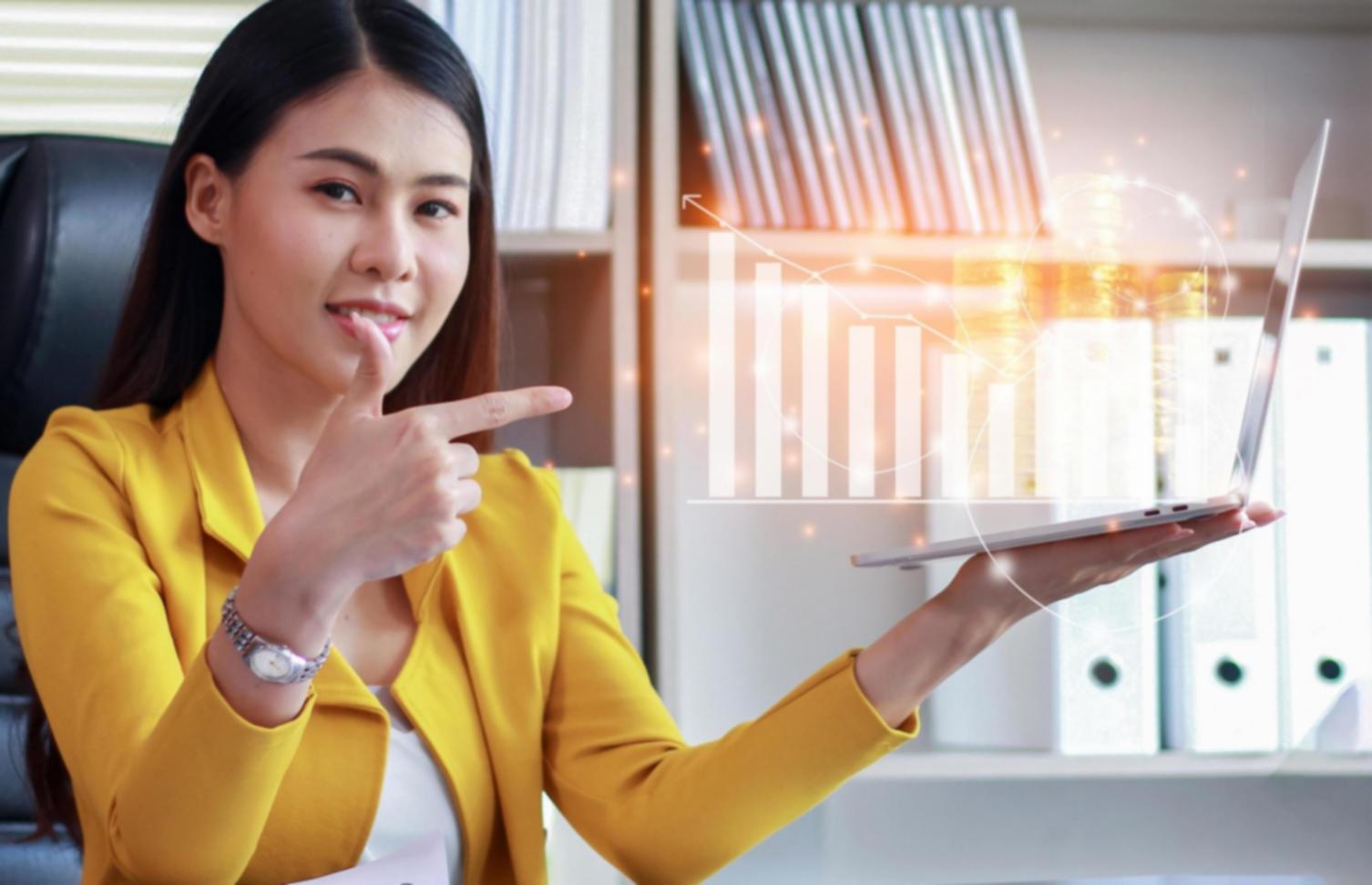 Interactive platform interface demonstrating learning progress tracking